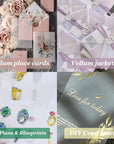 Translucent Vellum Paper - Pack of 50 - Vellum Transparent Paper 8.5 X 11 Inches 110GSM Paper Printable Sketching Tracing Drawing Craft