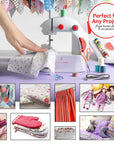 Mini Sewing Machine for Beginners Adult, 48-Piece Portable Sewing Machine, Dual Speed Small Sewing Machine, Adults and Kids Sewing Machine, Travel Beginner Sewing Machines with Sewing Kit and Book