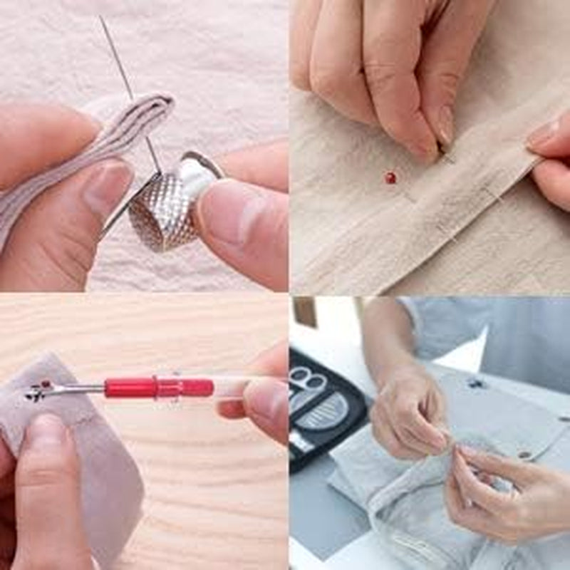 Mini Travel Sewing Kit,  DIY Premium Sewing Supplies,Basic Sewing Kit for Adults,Beginners,Home,Emergency Filled with Repair Kit and Sewing Needles,Thread,Scissors,Thimble,Tape Measure Etc