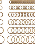 1070Pcs 6 Sizes Split Jump Rings Antique Bronze O Rings Small Key Chain Ring Double Loops Open Key Chains for Home Keys Organization and Ornament Crafts (4Mm, 5Mm, 6Mm, 7Mm, 8Mm, 10Mm)