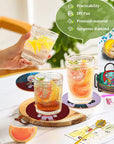 8Pcs Diamond Painting Coasters with Holder,Diy Halloween Life Coaster Diamond Art Kits for Adults Kids,Beginners round Full Drill Diamond Art Craft Supplies