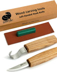 S01L Wood Spoon Carving Knives Set Spoon Making Tools Kit Whittling Knife Hook Knife Left-Handed Bowl Cup Kuksa for Beginners Woodworking Professional Left Handed Wood Carving Kit