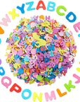 1560-Pieces Foam Letter Stickers for Crafts, 60 Sets of Self-Adhesive A-Z Alphabet Letters (12 Colors, 0.87 In)