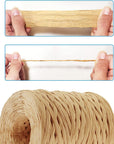 218 Yards Raffia Paper Craft Ribbon Packing Paper Twine, 1/4 Inch by 218 Yards (Kraft)