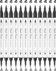 Black Paint Pen, 12 Pack Acrylic Paint Markers for Canvas, Wood, Stone, Ceramic