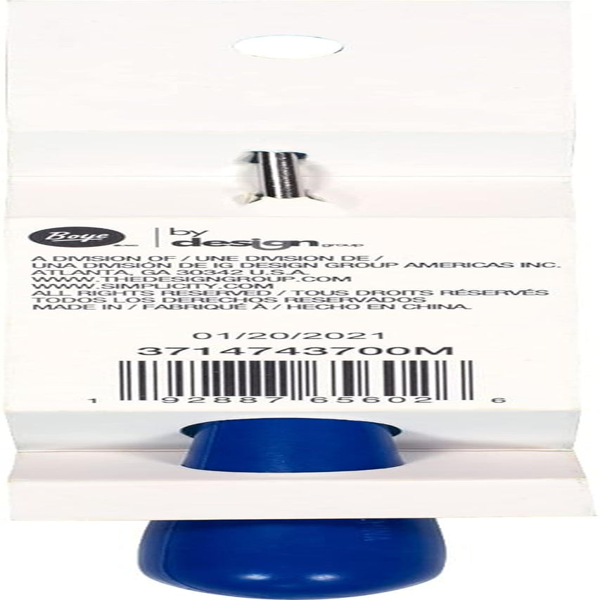 Offset Ergonomic Latch Hook Tool Craft Accessory, 6.5" L, Blue