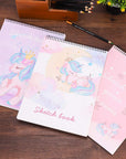 Sketch Book, 100 Pages (50 Sheets), Spiral Bound Artist Sketch Pad, Acid Free Drawing Paper for Drawing, Painting, Sketching or Doodling for Girls