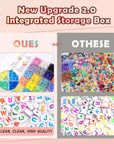 7200 Pcs Clay Beads 2 Boxes Friendship Bracelet Making Kit 24 Colors Letter Beads Flat Disc Heishi Clay Beads for Jewelry Making Preppy Set with Number Beads Glow