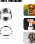 Flat Key Rings 1Inch/25Mm Metal Split Keyring for Keychain and Crafts Dog Tag Rings for Collar (60Pcs/Box)…