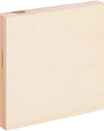 6 Pack Unfinished Wood Canvas Boards for Painting, 6X6 Square Wooden Panels for Crafts