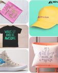 Chameleon Heat Transfer Vinyl Iron on HTV Compatible with Cricut Air & Expression Silhouette Cameo & Other Cutters. Assorted Gradient Change Color Pack of 12" X 12" Inch (6 X Sheets)