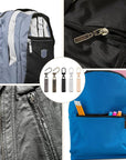 10 PCS Replacement Zipper Pull Detachable Metal Zipper Pulls Repair Golf Bag Zipper Pull Replacement Tab for Luggage Clothing Jackets Jeans Backpacks Boots Dresses Purse Coat(Universal Extender)