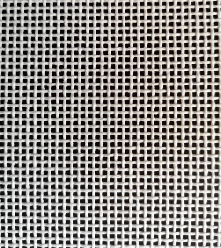 Orange Line Blank Monodeluxe 13-Mesh White Needlepoint Canvas 20" X 18"