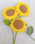 Handmade Crochet Sunflower For Home Decor