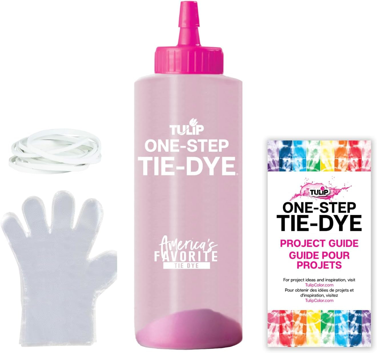 One-Step Tie-Dye Kit  Fabric Dye Open Stock 21544 Fdy Opstk Fuchsia 3/36, as Detailed