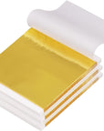 300 Sheets Imitation Gold Leaf, Gold Foil Sheets for Art, Gold Flakes Painting Gilding Crafting Decoration (5.5" X 5.5")