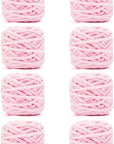 Blanket Yarn 3 Pack of 100G/3.5Oz - White Chenille Yarn 6 Super Bulky - Knitting, Crocheting & Crafts Chunky Yarn