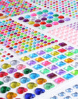 Rhinestone Stickers Self-Adhesive, 1141Pcs Gems for Crafts Bling Jewel Crystal Stickers for DIY Craft Nail Body Makeup Festival