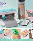 Accessories Bundle for Cricut Joy, 70Pcs Ultimate Accessories and Supplies with Adhesive Vinyl Sheets, Folded Card Stock, Card Mat, Weeding Tools, Crafting Starter Kit for Cricut Projects