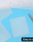 7 Pieces 7 Count Plastic Canvas,10.5" X 13.5" Plastic Canvas Sheets, Plastic Mesh, Plastic Mesh Sheet, Eye Mesh for Embroidery, Knit Crochet Projects, DIY Handicraft, Make Dividers