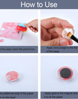 41 Pieces Fridge Magnets Craft Set Include Craft 1-Inch Paper Punches round Disc Ferrite Ceramic Magnets with Transparent Glass Cabochons for Craft DIY Fridge Office Locker Whiteboard Making