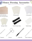 Flower Press Kit, 6 Layers 6.3 X 8.3 Inches Plant Press Kit, Flower Preservation Kit Including Instructions, DIY Dried Flowers Crafts Flower Pressing Kit for Adults Kids