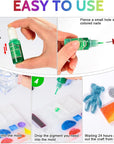 Epoxy Resin Pigment - 12 Colors Epoxy Resin Liquid Dye Transparent High Concentration Resin Colorant for Epoxy Resin Crafts Art Coloring, Painting, Jewelry DIY Making, 0.35Oz/10 Ml Each