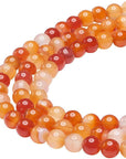 12Mm Natural Indian Agate Beads round Gemstone Loose Beads for Jewelry Making (31-33Pcs/Strand)