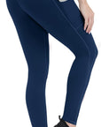 Anti-Nail Leggings for Women, Non-See-Through Yoga Pants with Phone Pockets, Tummy Control Full-Length/Capri Tights