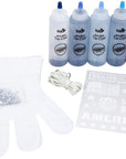 One-Step Tie-Dye Kit  Fabric Dye 40720 Fdy Med Americana Kit, 5 Color Trend, as Detailed