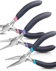 Jewelry Pliers Set,  3Pcs Jewelry Making Tools Kit Includes Needle Nose Pliers, round Wire Cutters for Supplies, Wrapping, DIY Crafts, Beading