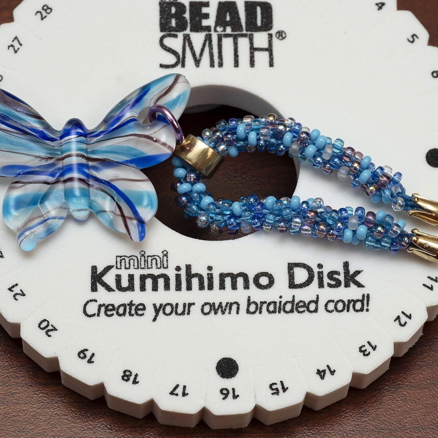 round Kumihimo Disk, 4.25 Inch Diameter, 3/8” Thick Dense Foam, Jewelry Tools for Braiding, 1 Disks
