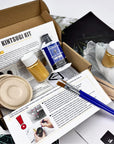 Kintsugi Repair Kit Gold, Japanese Kintsugi Kit to Improve Your Ceramic, Repair Your Meaningful Pottery with Gold Powder Glue, Perfect for Beginners Restoring Meaningful Gifts