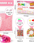 Pastel Foam Balls for Slime, 18 Pack 0.09-0.14 Inch Balls Mini Small Assorted Beads Homemade Arts DIY Crafts Supplies for Wedding Party Christmas New Year Decoration