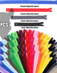 80Pcs 7 Inches 9 Inches 12 Inches 16 Inches Mixed Nylon Coil Zippers Colorful Sewing Zippers for Tailor Sewing Crafts, 20 Colors