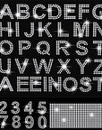 3 Sheets Glitter Rhinestone Stickers Bling Crystal Alphabet Letter Stickers Number Stickers Gemstone Border Stickers 34 Letters and 10 Numbers Self-Adhesive Decorative Stickers for DIY Decor (Pink)