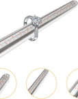 Ring Sizer Measuring Tool, Jewelry Sizers Metal Ring Sizer Gauge Sizing Measuring for Women Men Rings(1 Pack)