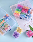 30Pcs Bead Organizers in a Clear Organzier Box, 2 Sets Clear Plastic Diamond Painting Storage Container with Mini Boxes for Craft Organziers and Storage Art Embroidery Nail Accessories