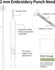 6PCS Embroidery Punch Needle Food Series Refrigerator Magnets Set, Rug Punch Decoration DIY Kit for Children and Adult Beginner
