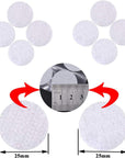 256Pcs Heavy Duty Hook and Loop Dot Pre-Cut 1 Inch in Diameter Self Adhesive Sticky Dot Fastening Mounting Double Sided Tape for Education Classroom Children'S Activities DIY Lover (White)