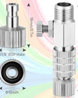 Airbrush Quick Release Coupling Adapter Kit Spray Gun Disconnect Adapter Set with 1/8 Inch 5 Male and Female Connectors and 1/8 Inch BSP Male and Female Connection with Adjustable Control Valve