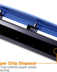 Office Premium 3 Hole Punch, 12 Sheet Capacity, Metal, Rubber Base, Easy-Clean Tray, Silver