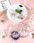 160 Pcs Clear PVC Jewelry Bags Plastic Transparent Jewelry Pouches Rings Earrings Storage Bags anti Tarnish Lock Bags Plastic Small Zipper Bags for Holding Jewelries(5 Sizes)