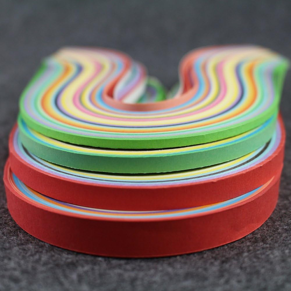Paper Quilling Strips Set 1040 Strips 26 Colors (3/5/7/10Mmx38Cm,Pack of 4 Sets)