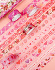 10 Rolls Valentine'S Day Washi Tape, Decorative Tape for Lovers Wedding Anniversary Bullet Journal, Planner, DIY Arts & Crafts, Scrapbooking (Sweet)