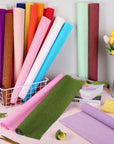 18 Rolls Crepe Paper Roll 20 Inch 8 Feet Wide Crepe Paper Streamer 70G DIY Flower Paper for Birthday Party Wedding Festival Ornament, 18 Colors