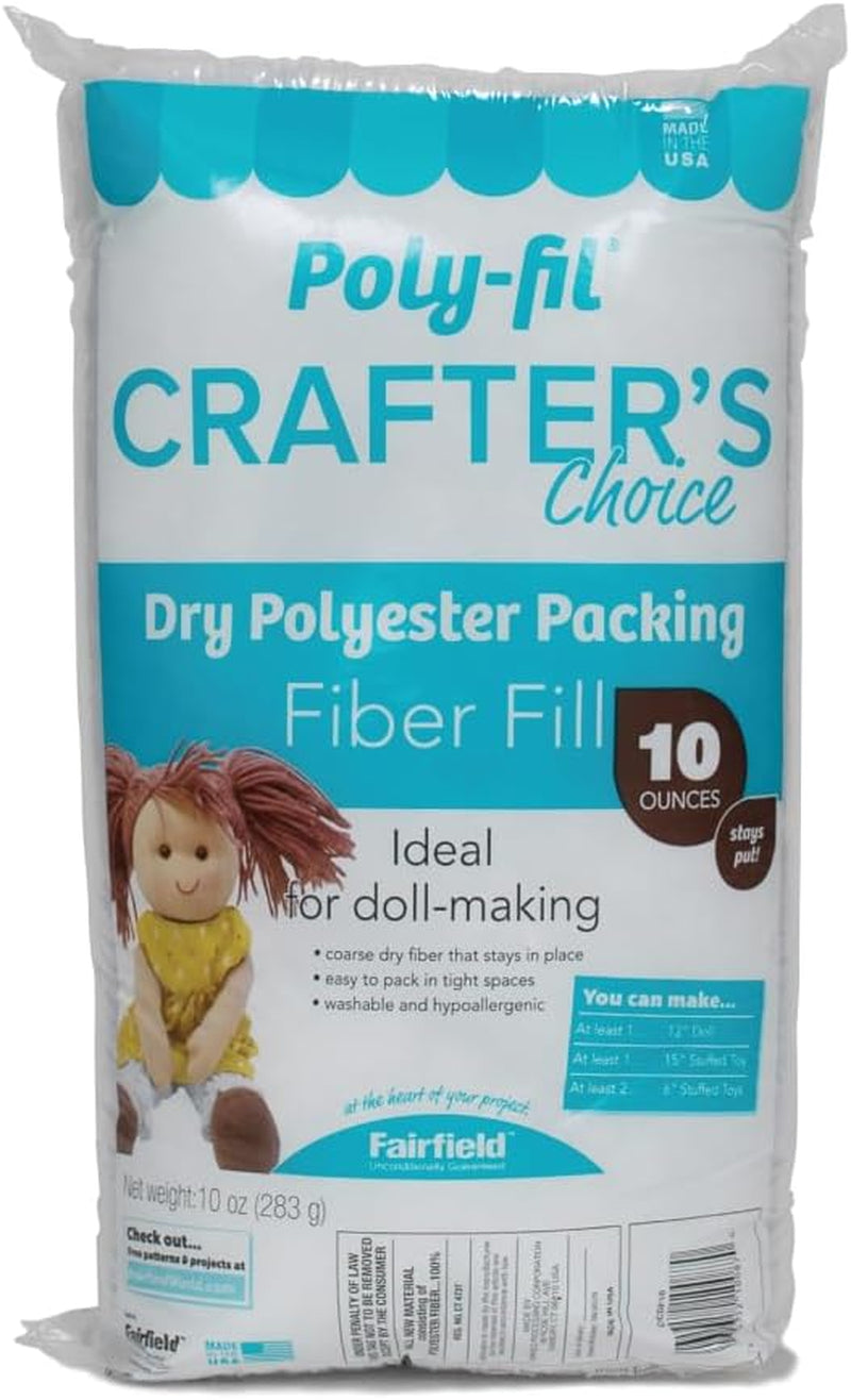 Poly-Fil Crafter’S Choice Packaging Fiber, 10 Ounce (Pack of 1), Blue