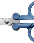 Folding Travel Scissors - Tsa-Compliant and Portable - Stainless Steel Blades and Blue Handles
