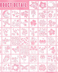 60 Pcs 6X6 Inch Flower Stencils for Painting on Wood Reusable Floral Stencils Bird Wall Stencil Butterfly Leaf Drawing Template DIY Craft Summer Stencils for Painting on Wood Wall Canvas