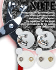 500Pcs 1/4 Inch Grommet Tool Kit, Leather Hole Punch Pliers, Grommets Kit with 500 Metal Eyelets in Gold and Silver for Leather, Shoes, Fabric, Belts